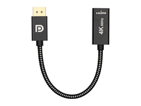 DisplayPort to HDMI male to female adapter cable