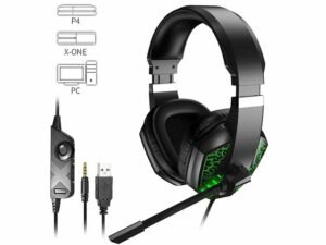 Xbox-gaming-headset--subwoofer-with-LED-lights(green)