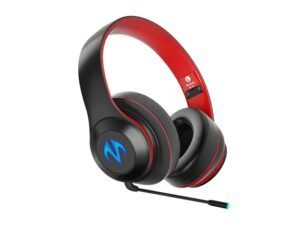 bluetooth gaming headset(black red)