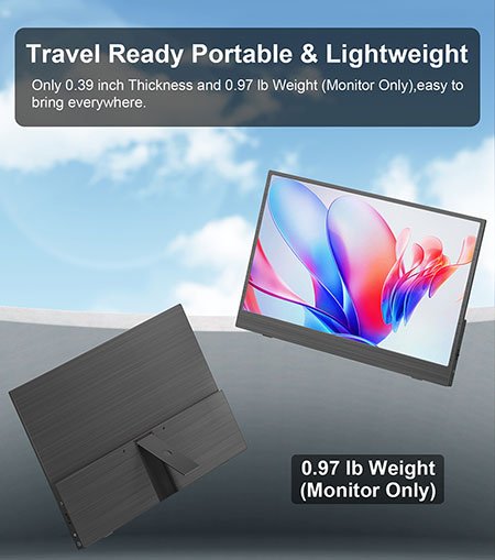 13 inch portable monitor(lightweight)