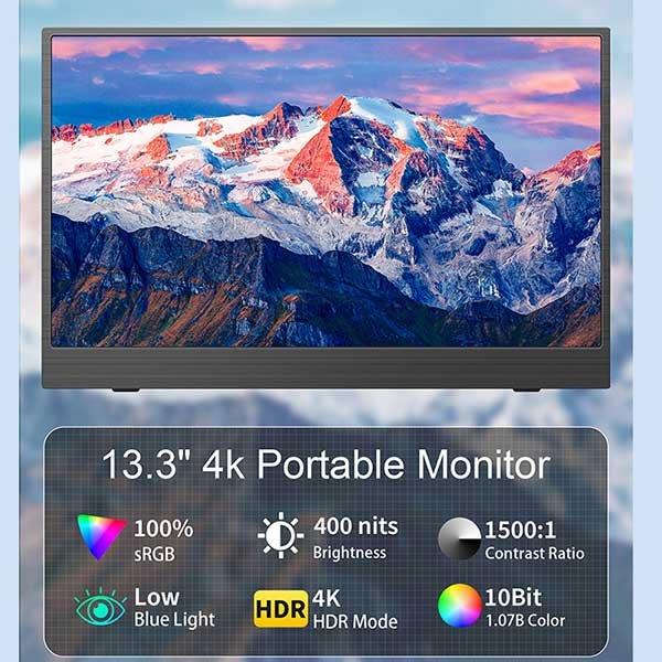 screen ratio-13.3 inch 4k portable monitor